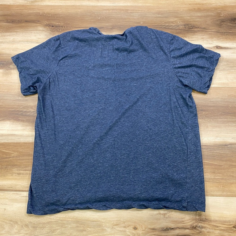 Nike Dri-FIT T-Shirt Men Large Minimalist Cotton Blend Athletic Navy Blue Gym - Picture 9 of 9